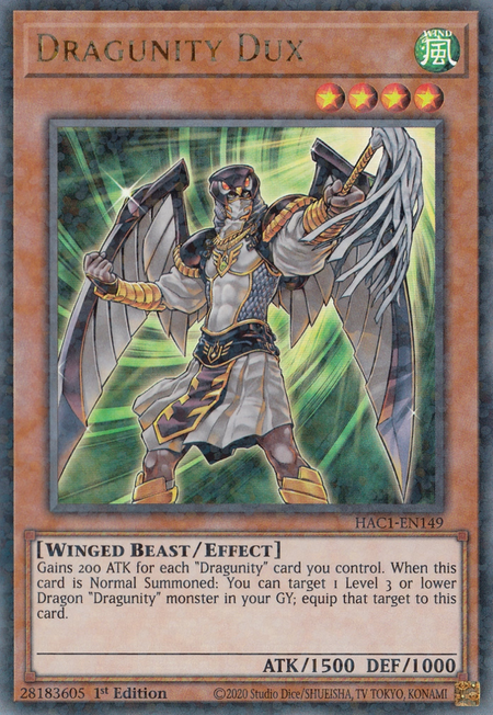 Dragunity Dux - Yugipedia - Yu-Gi-Oh! wiki