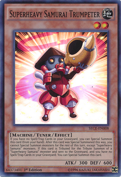 Yu-Gi-Oh! Superheavy Samurai Trumpeter Card (SP15-EN028) – 1st Edition Shatterfoil From Star Pack ARC-V - View #3