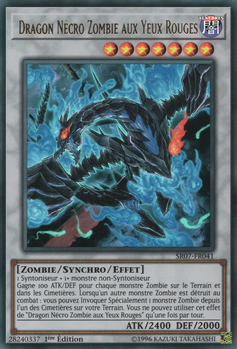 Yu-Gi-Oh! Red-Eyes Zombie Necro Dragon Ultra Rare - SR07-EN041 1st Edition From Zombie Horde Deck
