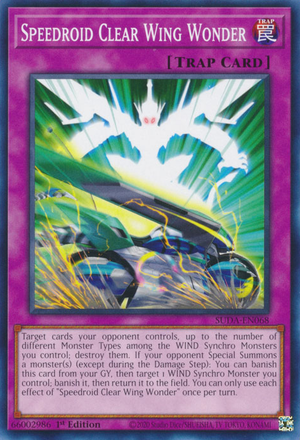 Yugioh Speedroid Wing Synchron - Suda-en007 - Super Rare 1st | Meses sin interés