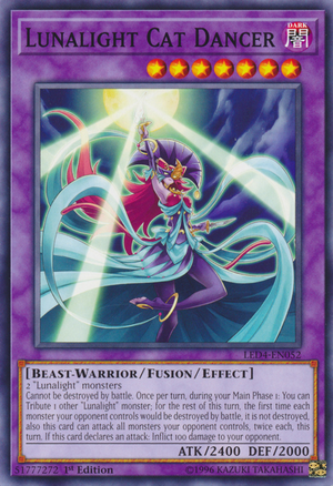 Lunalight Cat Dancer - Yugipedia - Yu-Gi-Oh! wiki