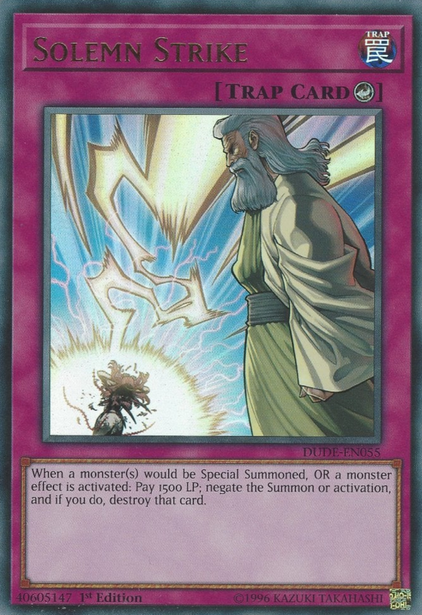 Solemn Strike Yugipedia YuGiOh! wiki
