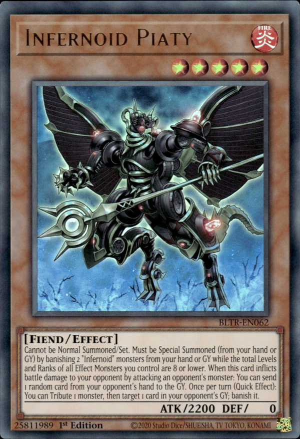 Card Errata:Infernoid Piaty - Yugipedia
